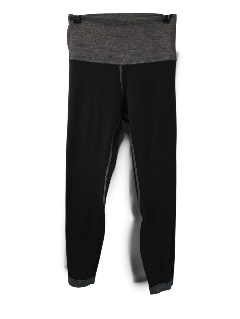 Lululemon Leggings Gray Black Lined Size 4 - Picture 6 of 12